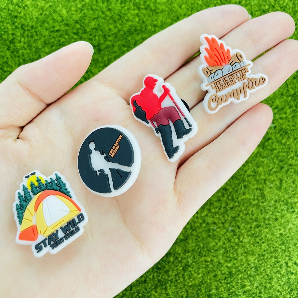 16개 캠핑 신발 참, 야외 모험 테마 장식 참, 크록 - Outdoor Adventure Birthday Party 리뷰 및 가격