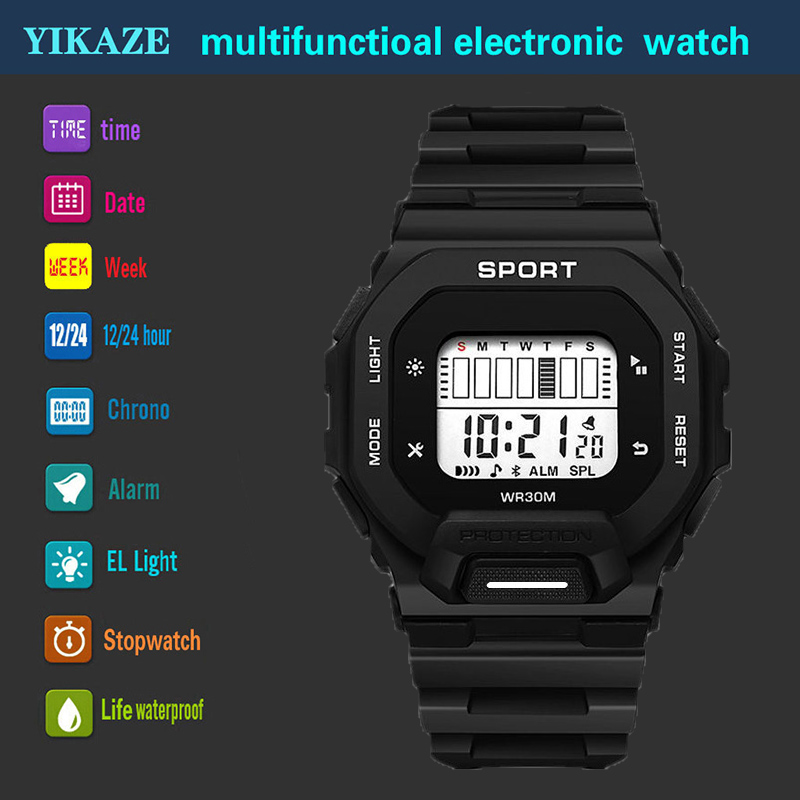 YIKAZE 남자 스포츠 시계 방수 LED 디지털 시계 - Outdoor Adventure Sports 리뷰 및 가격