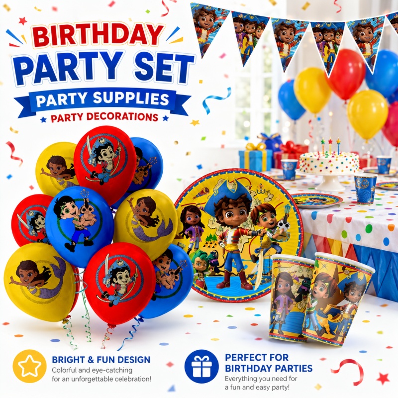 산티아고 오브 더 시즈 생일 파티 장식 피크닉 휴대용  - Outdoor Adventure Birthday Party 리뷰 및 가격