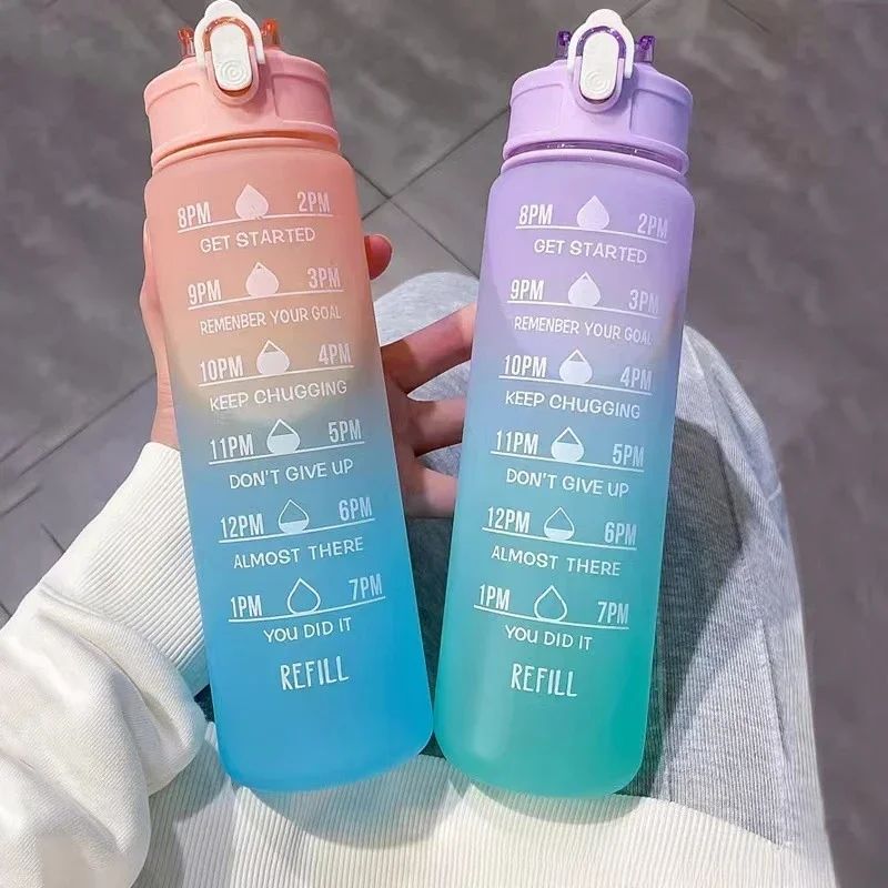 시간 추적 빨대가 포함된 스포츠 물병 누출 방지 잠금  - Outdoor Adventure Sports 리뷰 및 가격