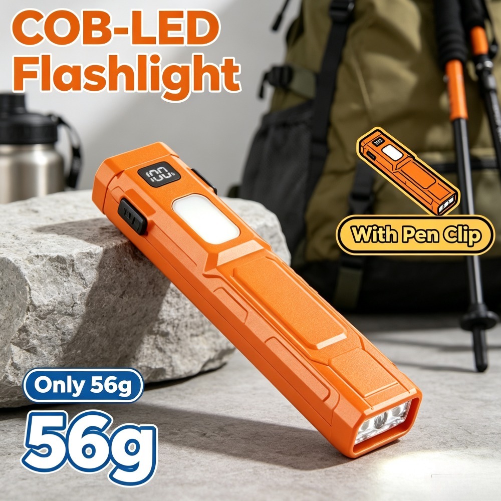 COB LED EDC 플래시라이트 펜 클립 포켓 토치  - Outdoor Adventure Trips 리뷰 및 가격