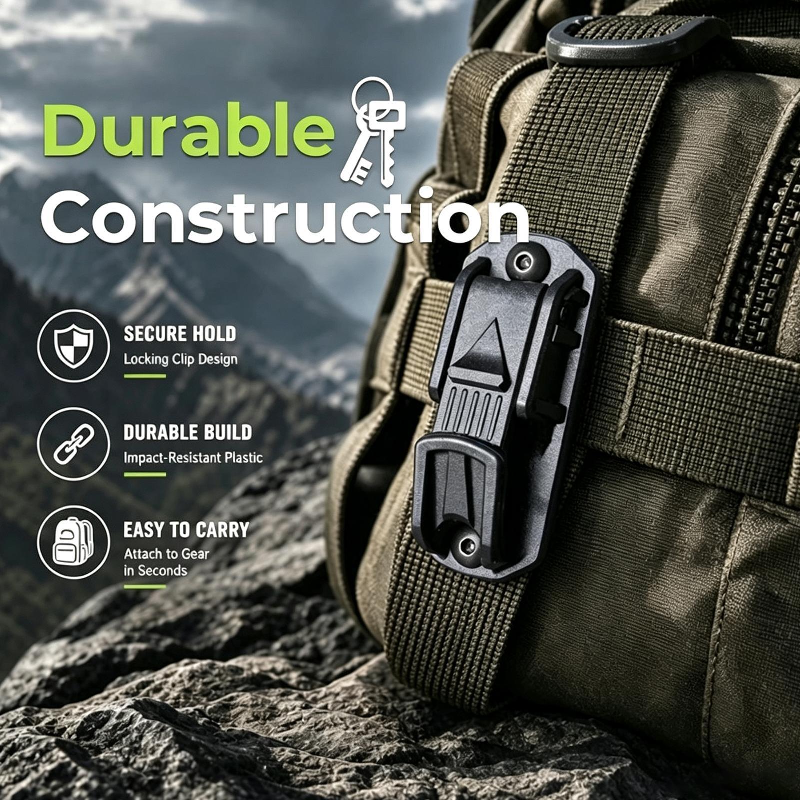 벨트 클립, 헤비듀티 백팩 카라비너 부착물, 구조 및  - Outdoor Adventure Backpack 리뷰 및 가격