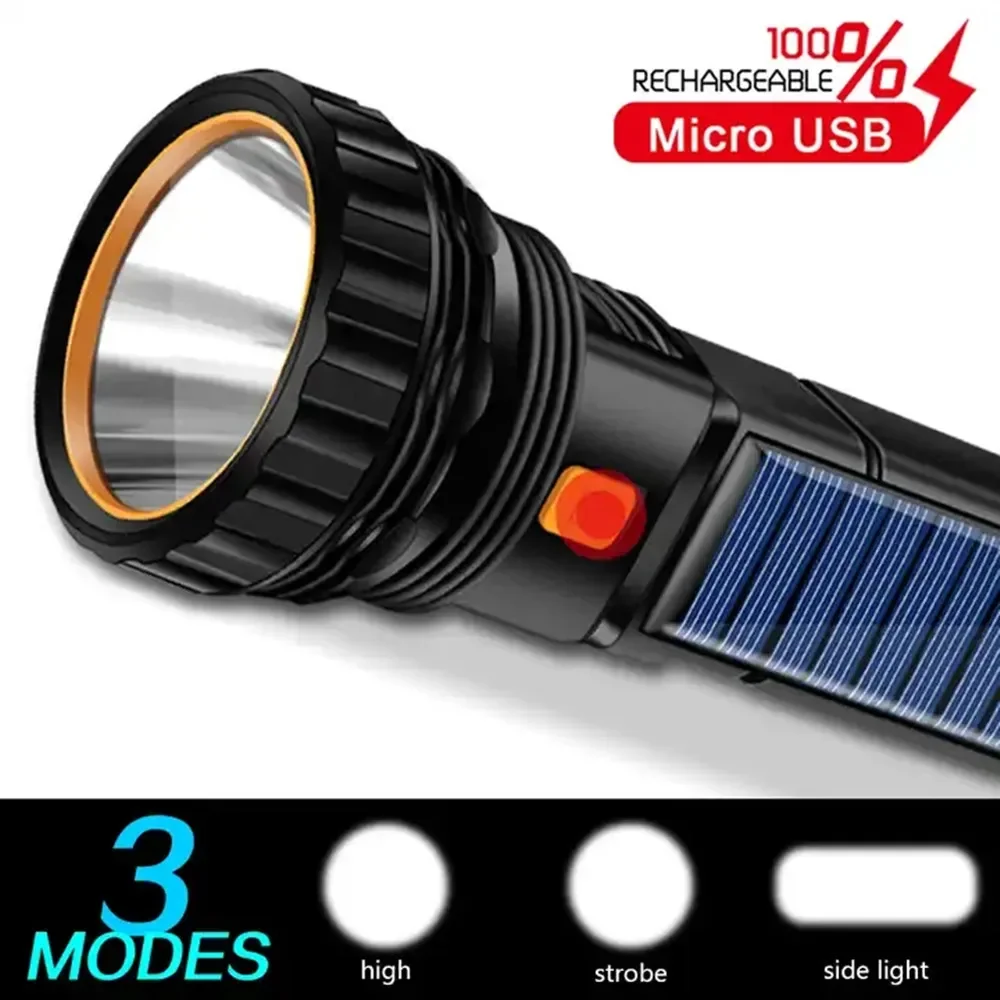1PC 다기능 태양열 LED 손전등 야외 장거리 토치  - Outdoor Adventure Trips 리뷰 및 가격