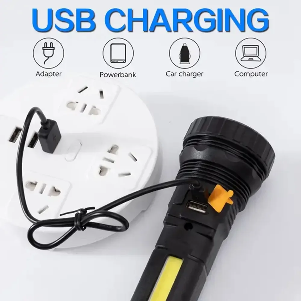 1PC 다기능 태양열 LED 손전등 야외 장거리 토치  - Outdoor Adventure Trips 리뷰 및 가격