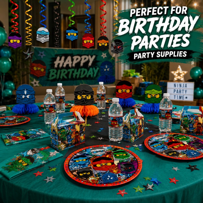 닌자 콤비네이션 생일 파티 장식 세트 실내 및 실외 신 - Outdoor Adventure Birthday Party 리뷰 및 가격